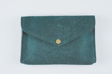 green velvet bag