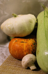 autumn vegetable composition close - up