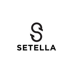 S, Setella logo vector design symbol brand