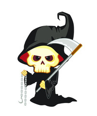 halloween mascot cartoon in vector