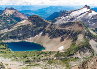 mountains vista with beautiful scenery