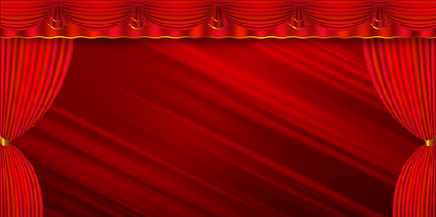 Fototapeta premium カーテン ステージ 幕 背景