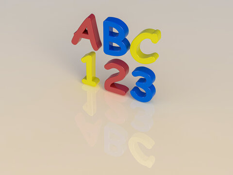Artistic letters and numbers using a computer