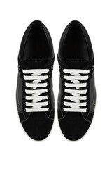 Black shoes close-up. View from above