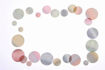 水玉のフレーム