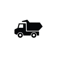 Truck icon vector isolated on white, logo sign and symbol.
