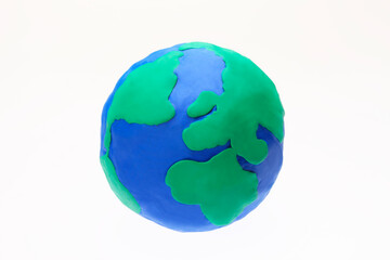 粘土の地球儀