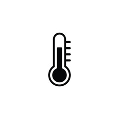 Thermometer icon vector isolated on white, logo sign and symbol.