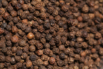 Blurry background of Black Pepper.