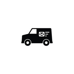 Fototapeta na wymiar Delivery van icon vector isolated on white, logo sign and symbol.