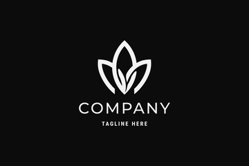 Simple Leaf Logo Design idea