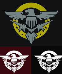 army logo cartoon in vector