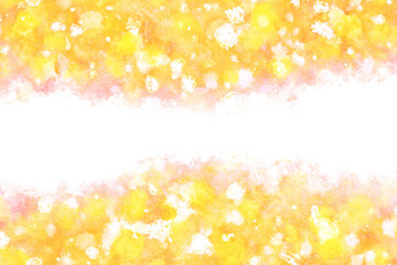 Obraz premium イエロー 秋 アブストラクト 水彩 背景