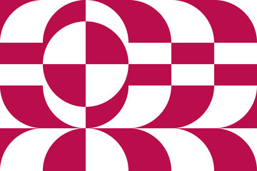 Obraz premium Abstract vector geometric pattern, background design in Bauhaus style, for web design, business card, invitation, poster, cover.