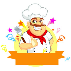 chef mascot cartoon