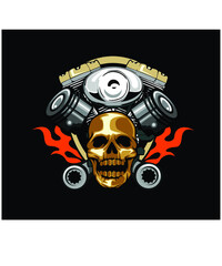 Fototapeta premium motorsport logo cartoon in vector