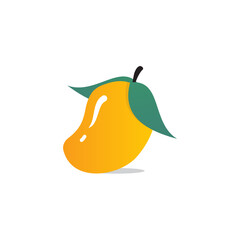 Mango fruit logo design template