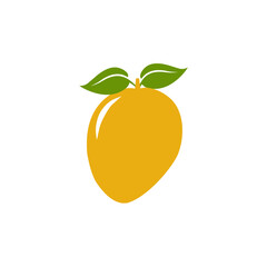 Mango fruit logo design template