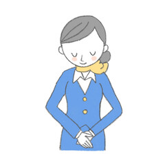 案内をする受付嬢