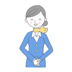 案内をする受付嬢