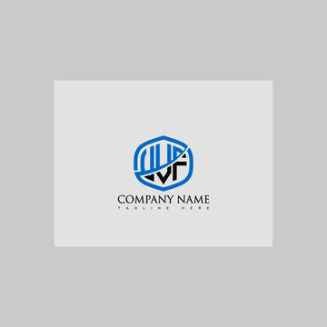 VVF Letter Logo Design Cross Monogram Icon.