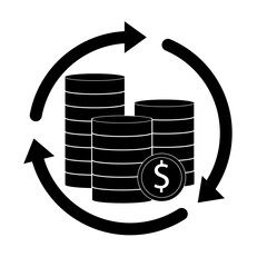  money Icon illustration on white background