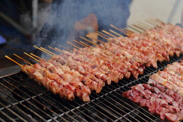 牛タンの串焼き