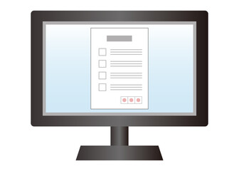 デジタル管理の書類 ペーパーレスイメージイラスト