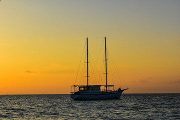 A magical sunset by the beach