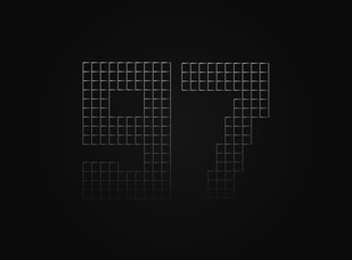 97 vector number made of metal chain link fence. For logo, brand label, design elements, application and more.