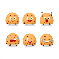 Cartoon character of sweet cookies with smile expression