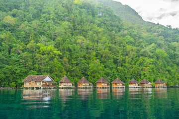 Fototapeta premium The Beauty of Ora Beach, A popular Tourist Destination in Seram Island, Mollucas, Indonesia.