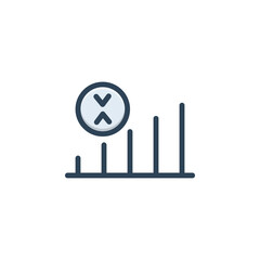 Color illustration icon for disconnect