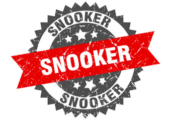 Obraz premium snooker stamp. grunge round sign with ribbon