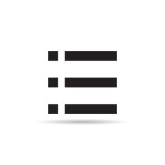 Fototapeta premium menu list, bullet list icon on white background
