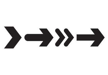 arrow icons set vector on white background