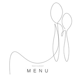 Menu restaurant background. Vector illustration