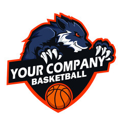 wolf sport logo in vector