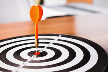 Dart is an opportunity and Dartboard is the target and goal.So both of that represent a challenge...