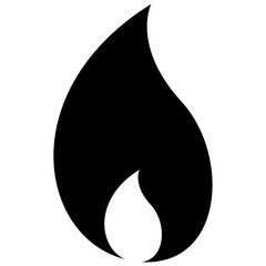 Fototapeta premium Isolated icon design of fire flame 