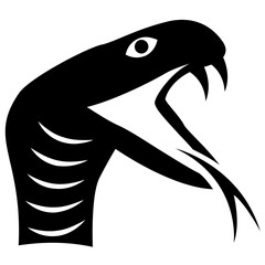 
A scary snakehead drawing showing reptile predator
