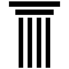 
Pillar design solid icon
