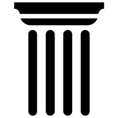 
Pillar design solid icon
