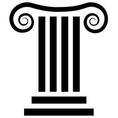 
Pillar design solid icon
