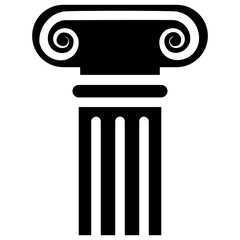 
Pillar design solid icon
