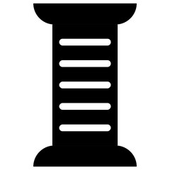 
Pillar design solid icon
