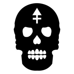 
Scary skull tattoo design
