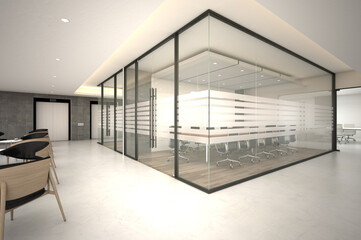Open space office interior