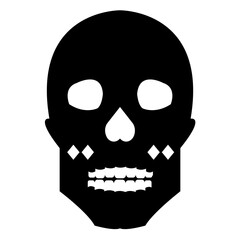 
Scary skull tattoo design
