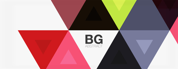 Mosaic triangle pattern abstract background for cover, banner, flyer and poster and other template
